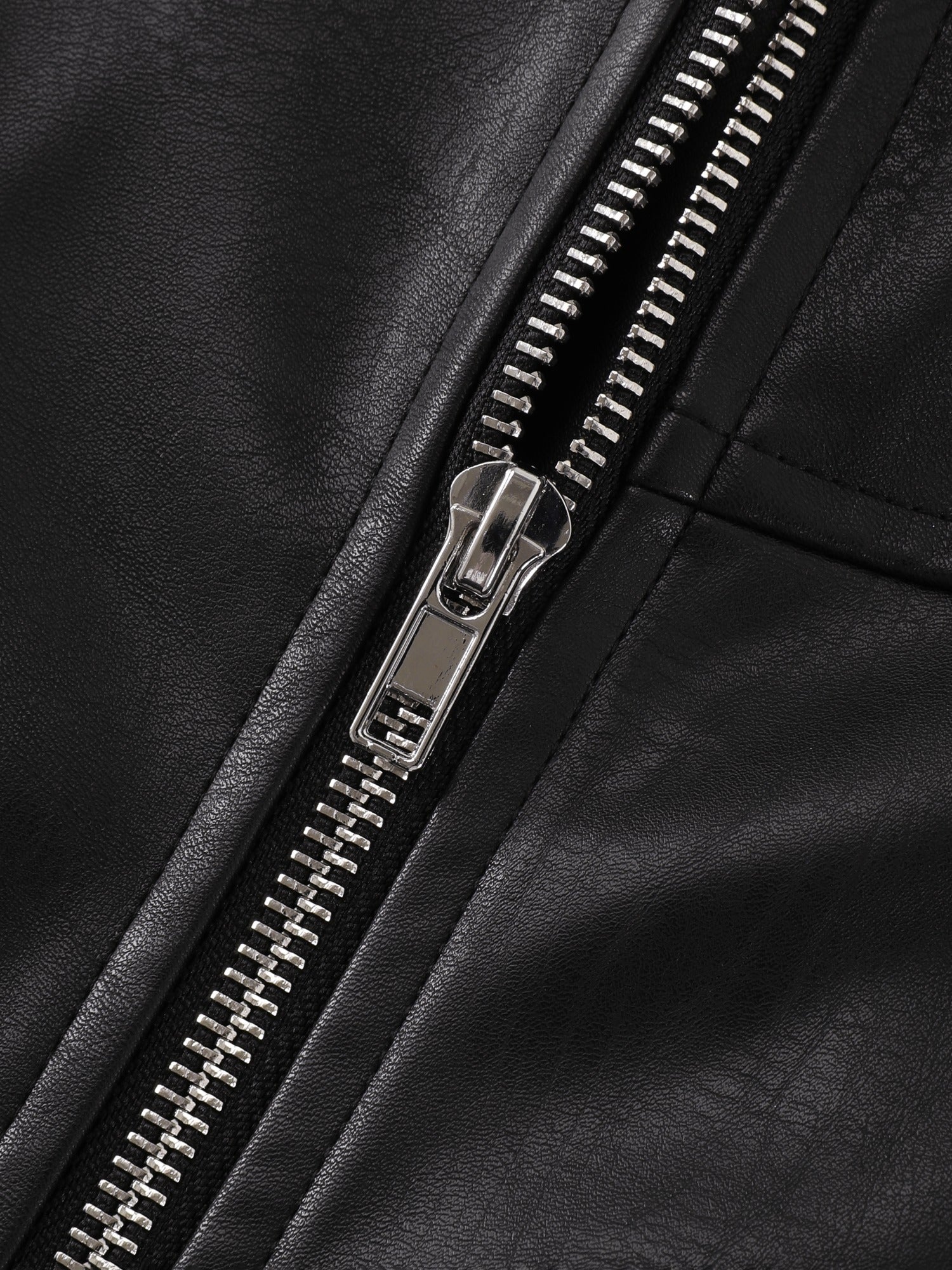 1788341880386_7752f9 ASYMMETRIC ZIP BIKER JACKET - LAPEL COLLAR STREET STYLE