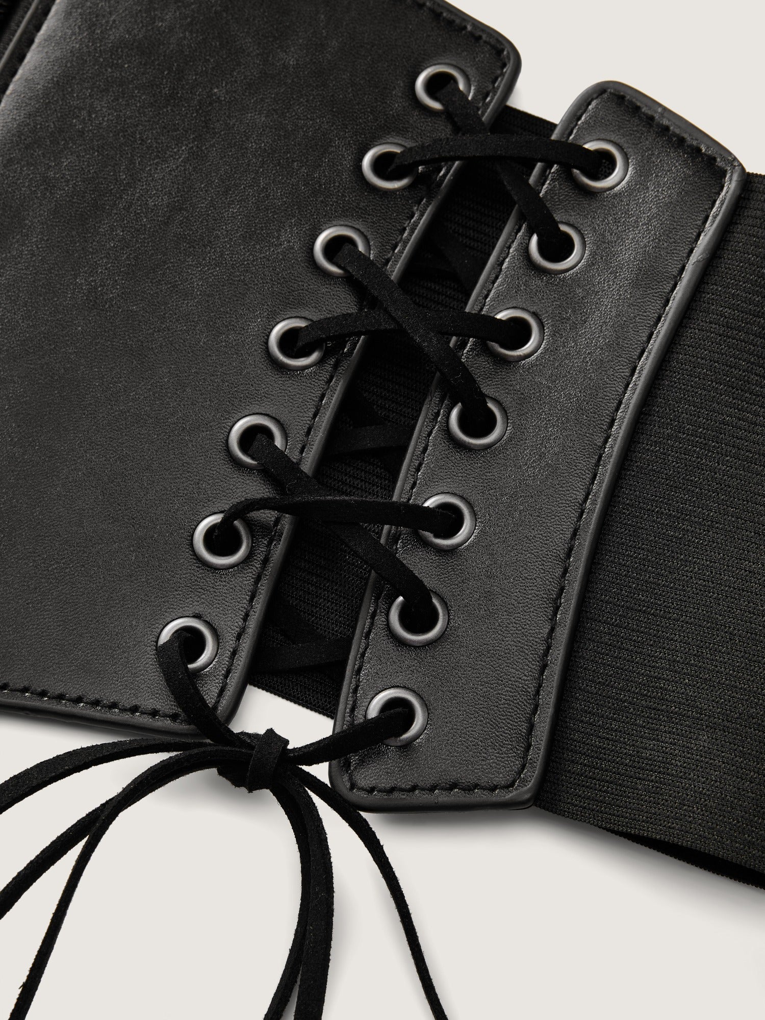 1788511253487_fe6197 FAUX LEATHER LACE-UP CORSET BELT - ZIPPER, PARTY