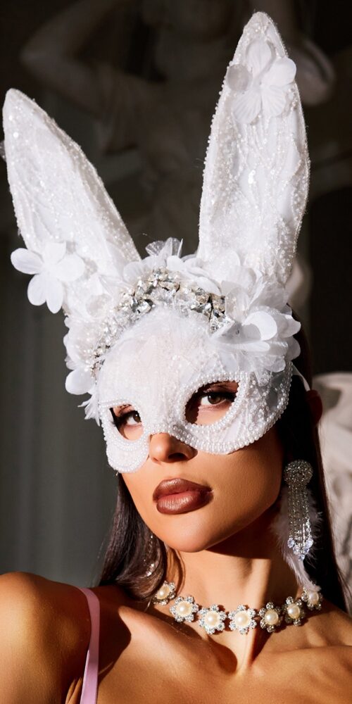 2024-9-11-3690-1 LACE BUNNY MASK FOR COSPLAY & HALLOWEEN