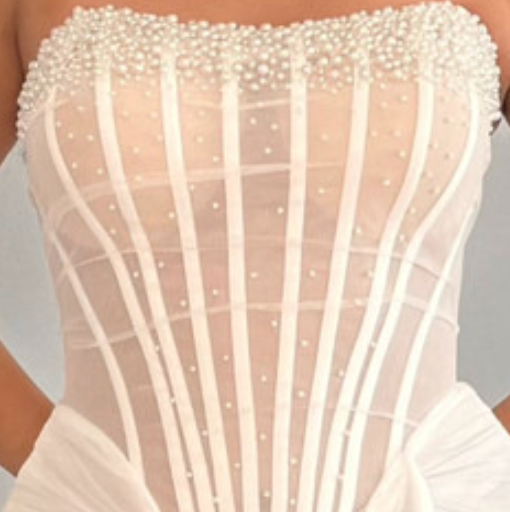 WHITE CORSET MINI DRESS – FITTED CREPE PARTY STYLE