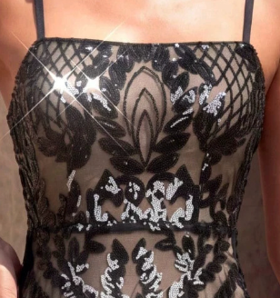 2de840e85e77cf62623bfed4a404973c BLACK SEQUIN MESH A-LINE MINI DRESS – PARTY COCKTAIL