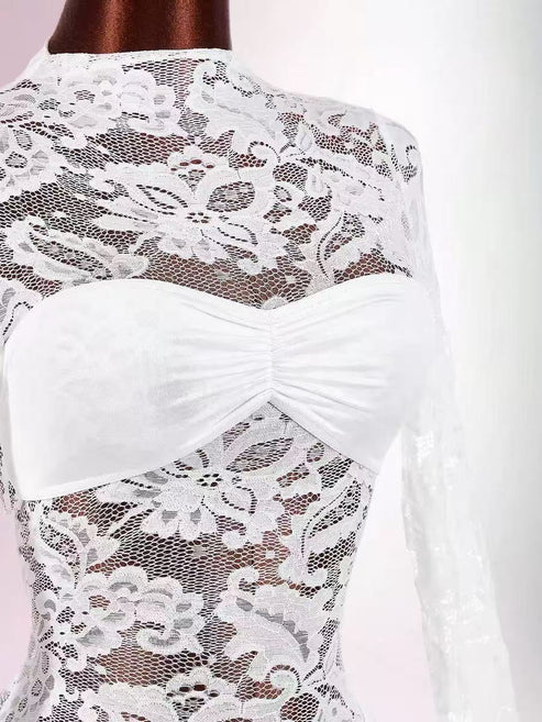 48add808c5a184f57c0451613a6be92c_cba9c38c-b279-4154-a156-7ff73e3c28de WHITE FLORAL LACE BODYCON MINI DRESS