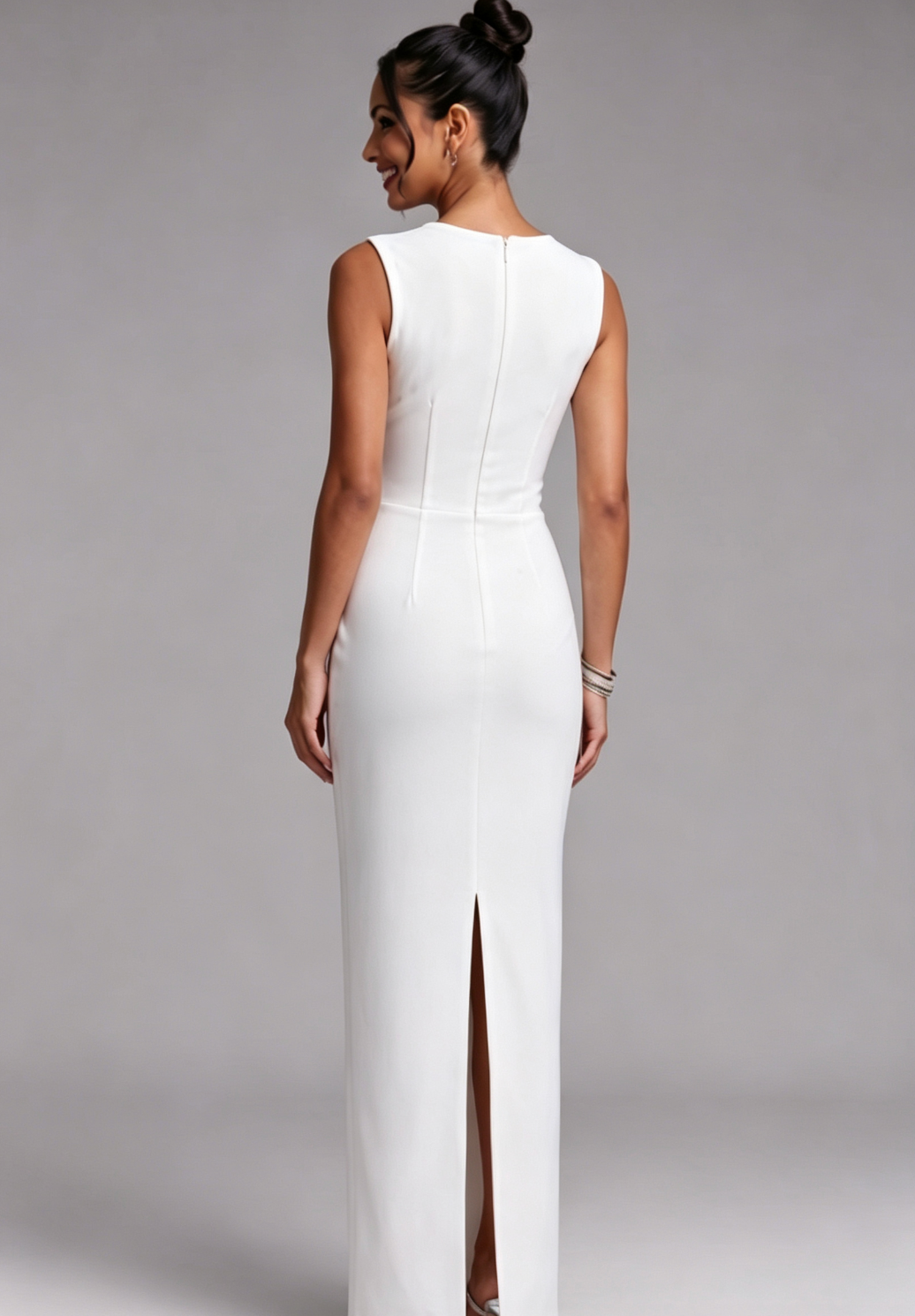 4ff139fa556595db88e5e8065ae60e21 WHITE RHINESTONE COLUMN MAXI DRESS – FORMAL