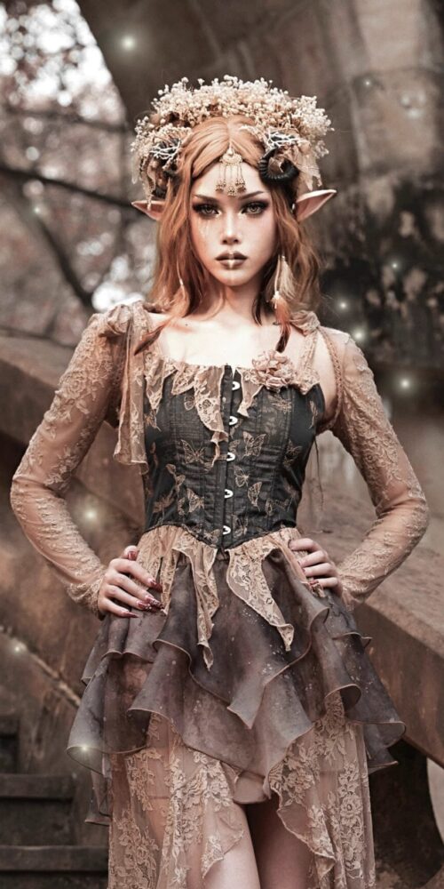 5_9afa4253-c22a-4855-868f-b3ef7bc87c6d RUST BOLERO SHRUG GOTHIC LACE FORMAL