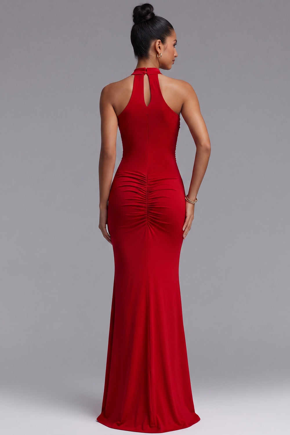 6723a7886ec04f13 STRETCH JERSEY MERMAID EVENING GOWN