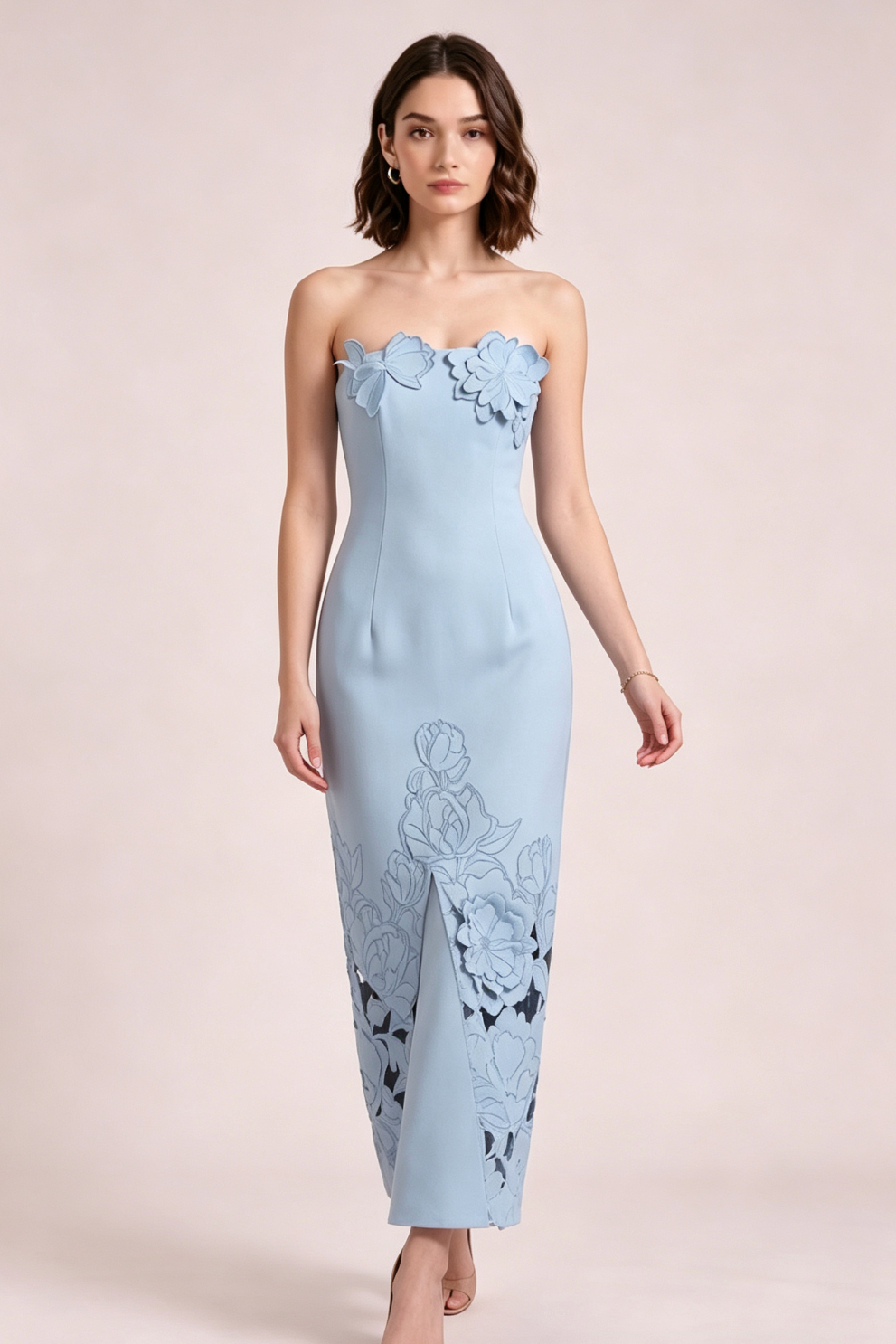6d178de59a8e4de6cfc49d9f4f388d84 LIGHT BLUE CREPE COLUMN DRESS – FORMAL & WEDDING GUEST