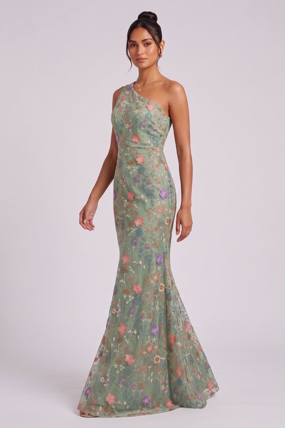 72448d00f430d003 SAGE GREEN TULLE TRUMPET GOWN – PROM & FORMAL