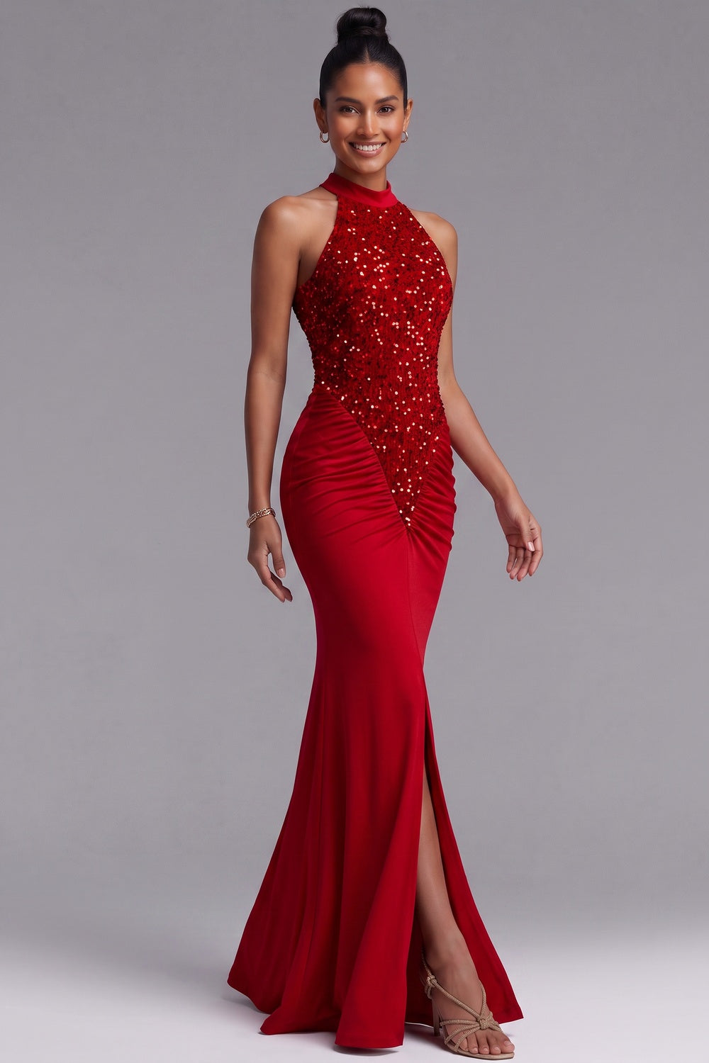 812f7e1783cbf010 STRETCH JERSEY MERMAID EVENING GOWN