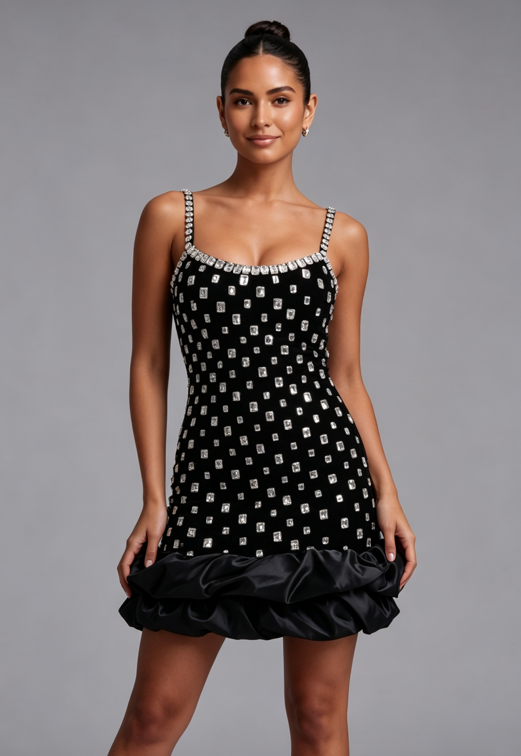 826b3e8fb58b52c8404f28500ab73a61 BLACK VELVET BODYCON BUBBLE HEM COCKTAIL DRESS