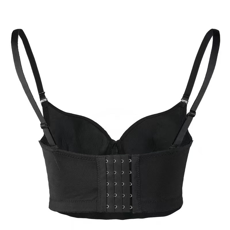 893f0a888fb34b91f86083694a0ff2d2 RHINESTONE STRAP BUSTIER CROP TOP - PARTY