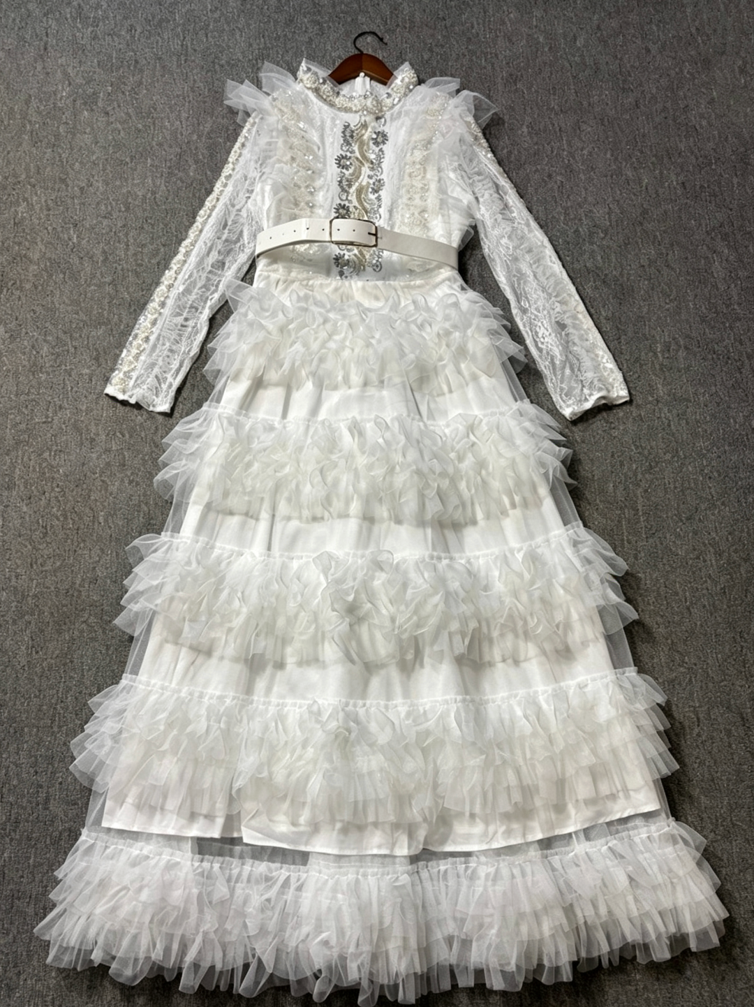 9e2bcb1eb9c8df0899ed591bea8e8b50 CREAM TULLE A-LINE GOWN – WEDDING & PROM DRESS