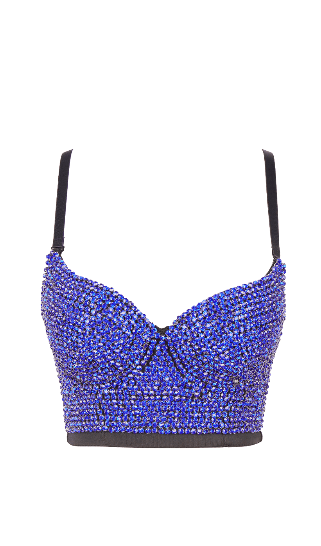 Diamond-Corset-2 RHINESTONE STRAP BUSTIER CROP TOP - PARTY