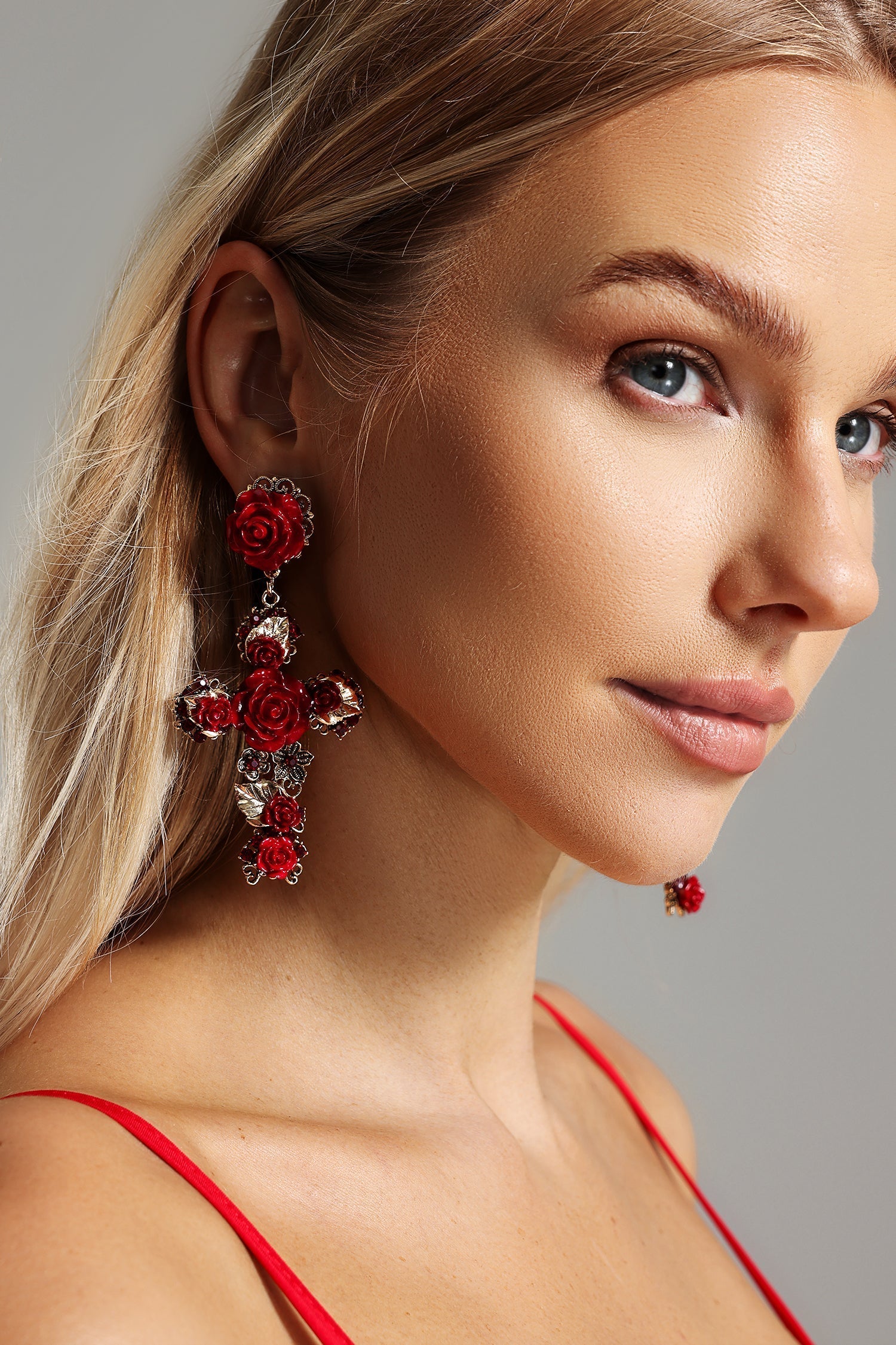 Mary-Flower-Cross-Earrings-2 FLORAL CROSS EARRINGS – MARY STYLE FOR CHURCH & GIFT