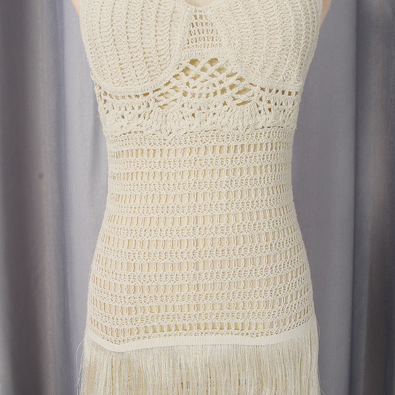 O1CN010AfG9X1v3BUfjznkE__2485646116-0-cib CREAM CROCHET COLUMN DRESS - BOHO WEDDING GUEST