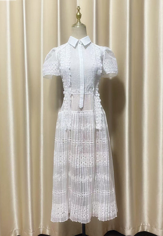 O1CN011tP4Wk27GiV1vtWiC__1932317770-0-cib WHITE PLEATED LACE MIDI DRESS – WEDDING GUEST