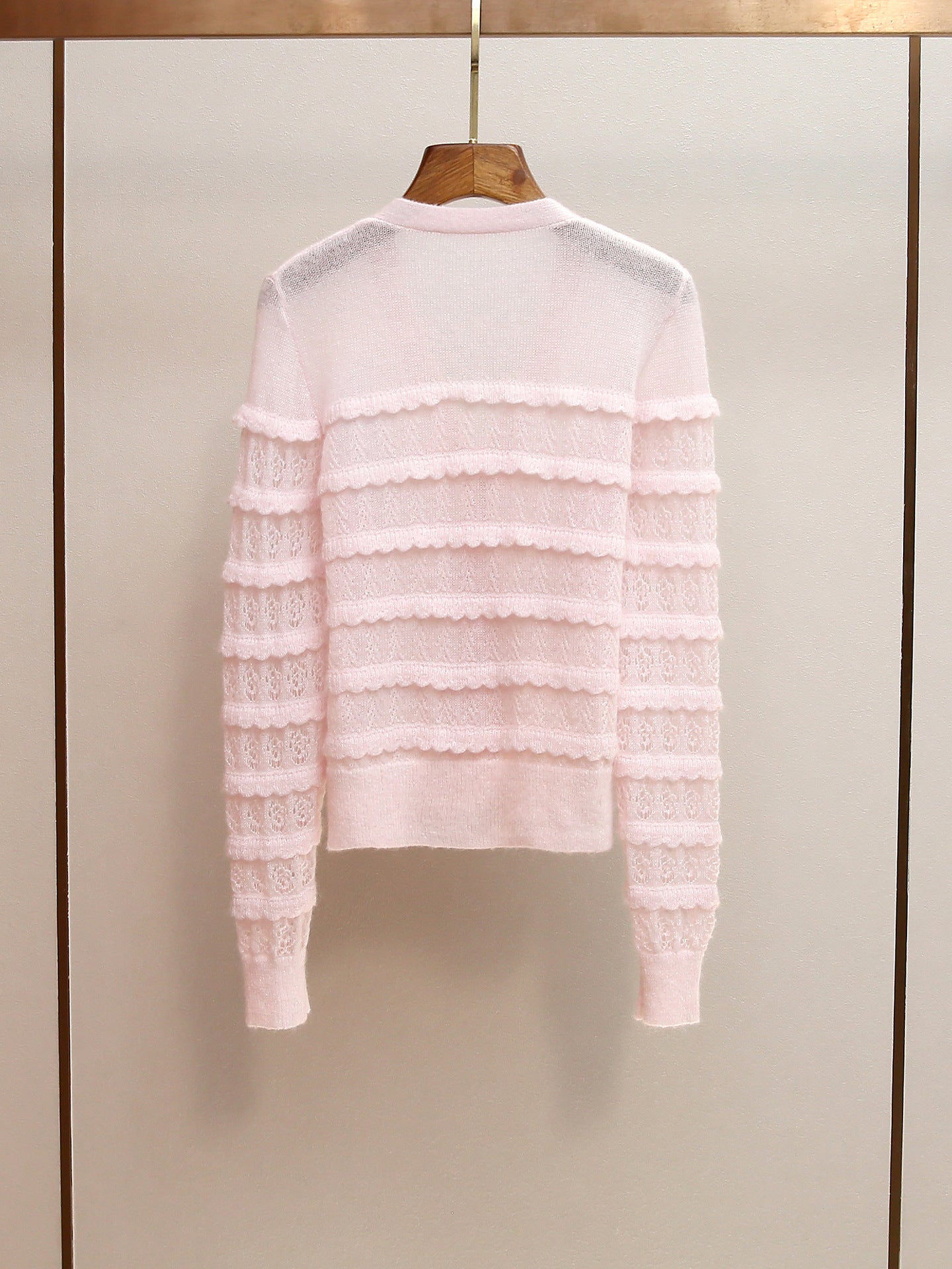 O1CN013G2qij2LrjA9AeSIZ__2214621369746-0-cib LIGHT PINK CROPPED FITTED CARDIGAN - CASUAL & WORK