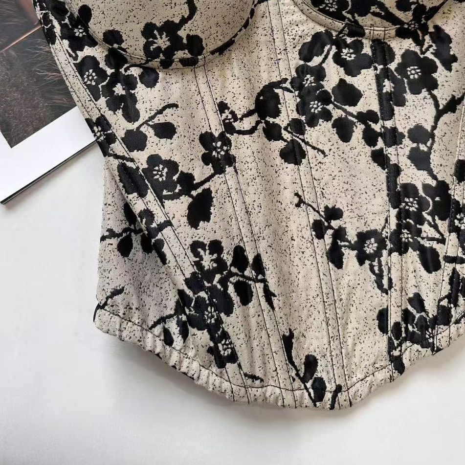 O1CN013PBK0U1Eaasv0Atq4__2220923270368-0-cib OATMEAL WOVEN CORSET BUSTIER TOP - STRUCTURED LINEN BLEND