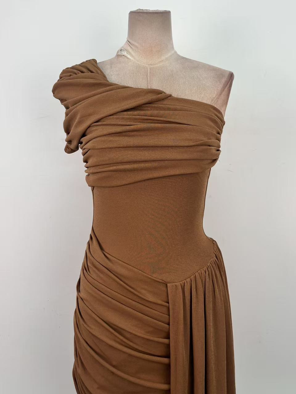 O1CN0151EzZZ5A9qF1wqmG__2222181071787-0-cib OCHRE SHEATH DRESS DRAPED OVERLAY WORK COCKTAIL