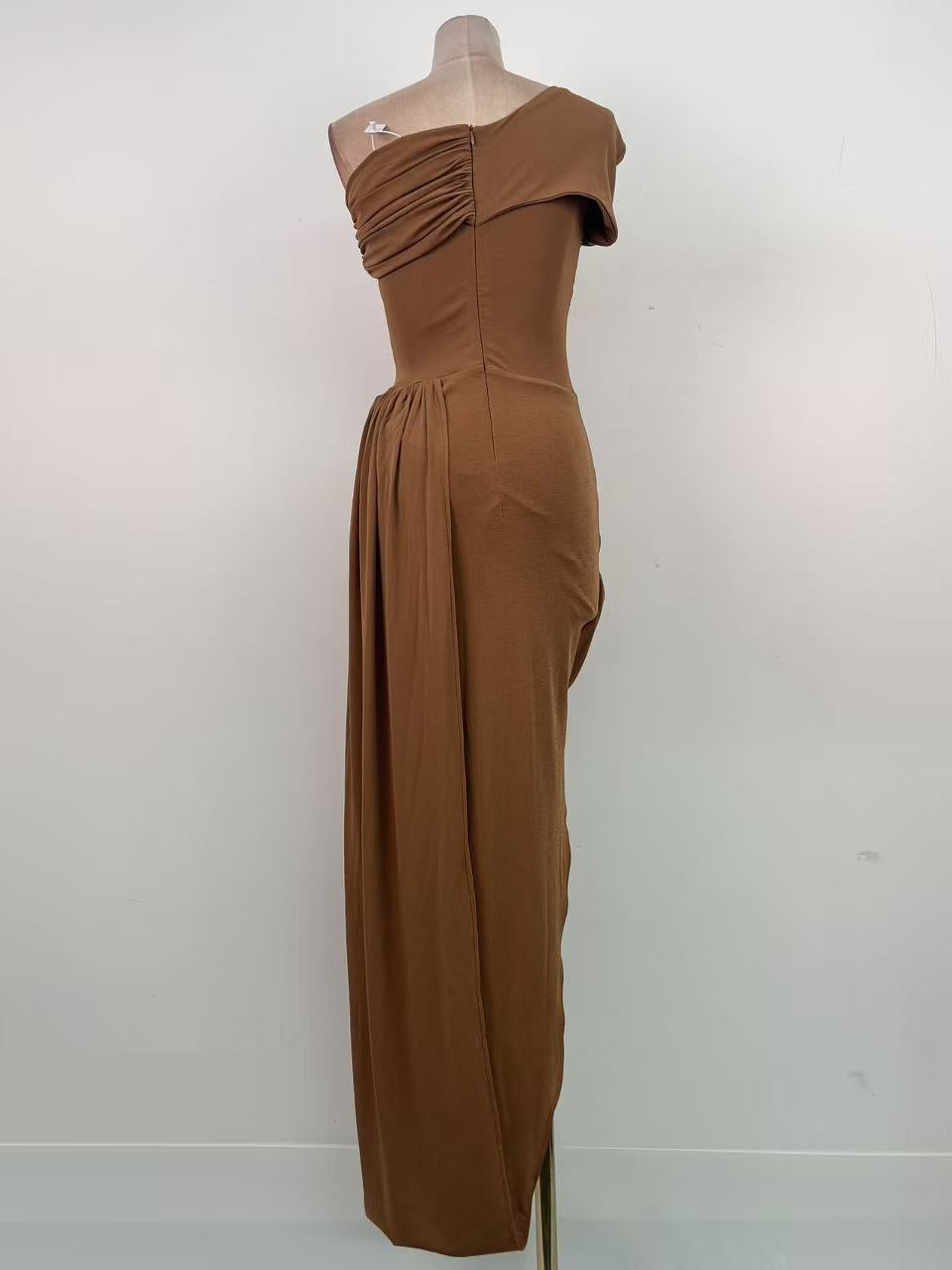 O1CN015x6uNjnmZAJ1wqmG__2222181071787-0-cib OCHRE SHEATH DRESS DRAPED OVERLAY WORK COCKTAIL