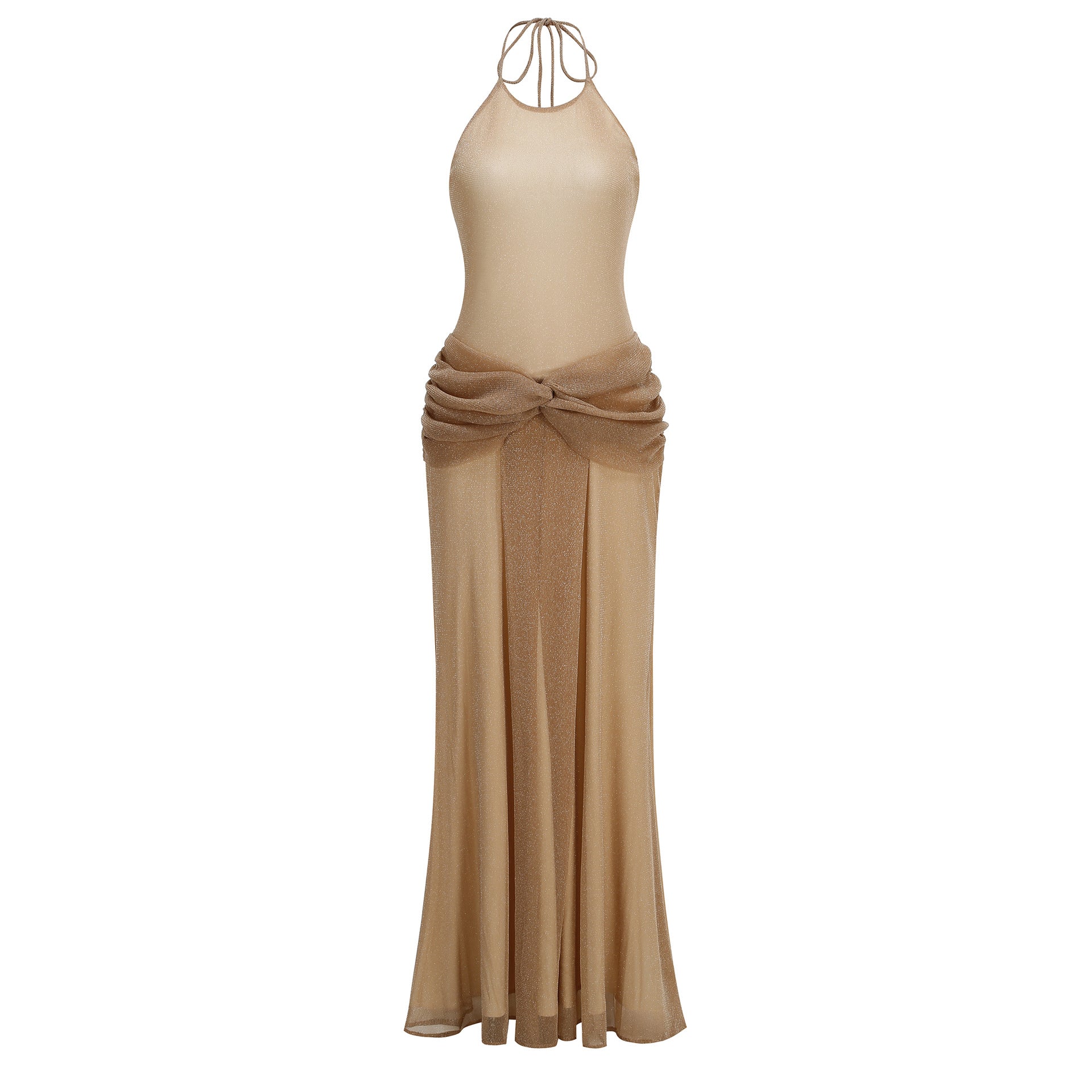 O1CN016wqMRT1QyCh88rfUM__2218093802044-0-cib BEIGE STRETCH KNIT COLUMN EVENING GOWN