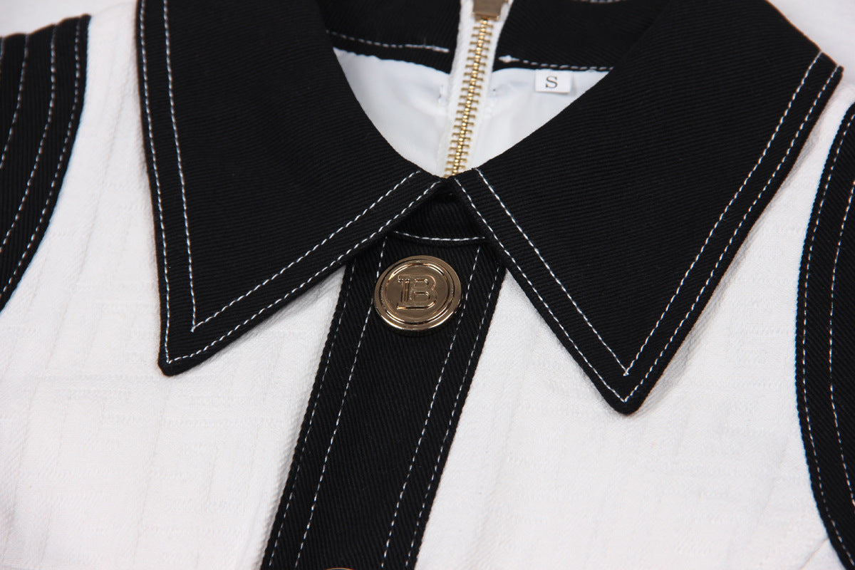 WHITE COTTON DENIM SHEATH DRESS – WORK & CASUAL