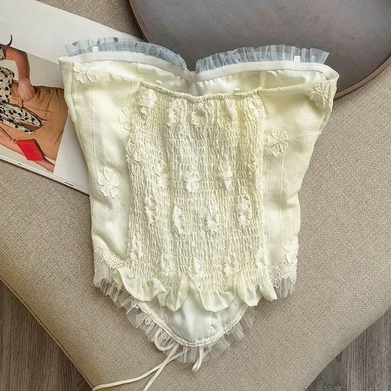 O1CN017usrxe1EaasFRDgDI__2220923270368-0-cib CREAM FLORAL LACE CORSET BUSTIER TOP
