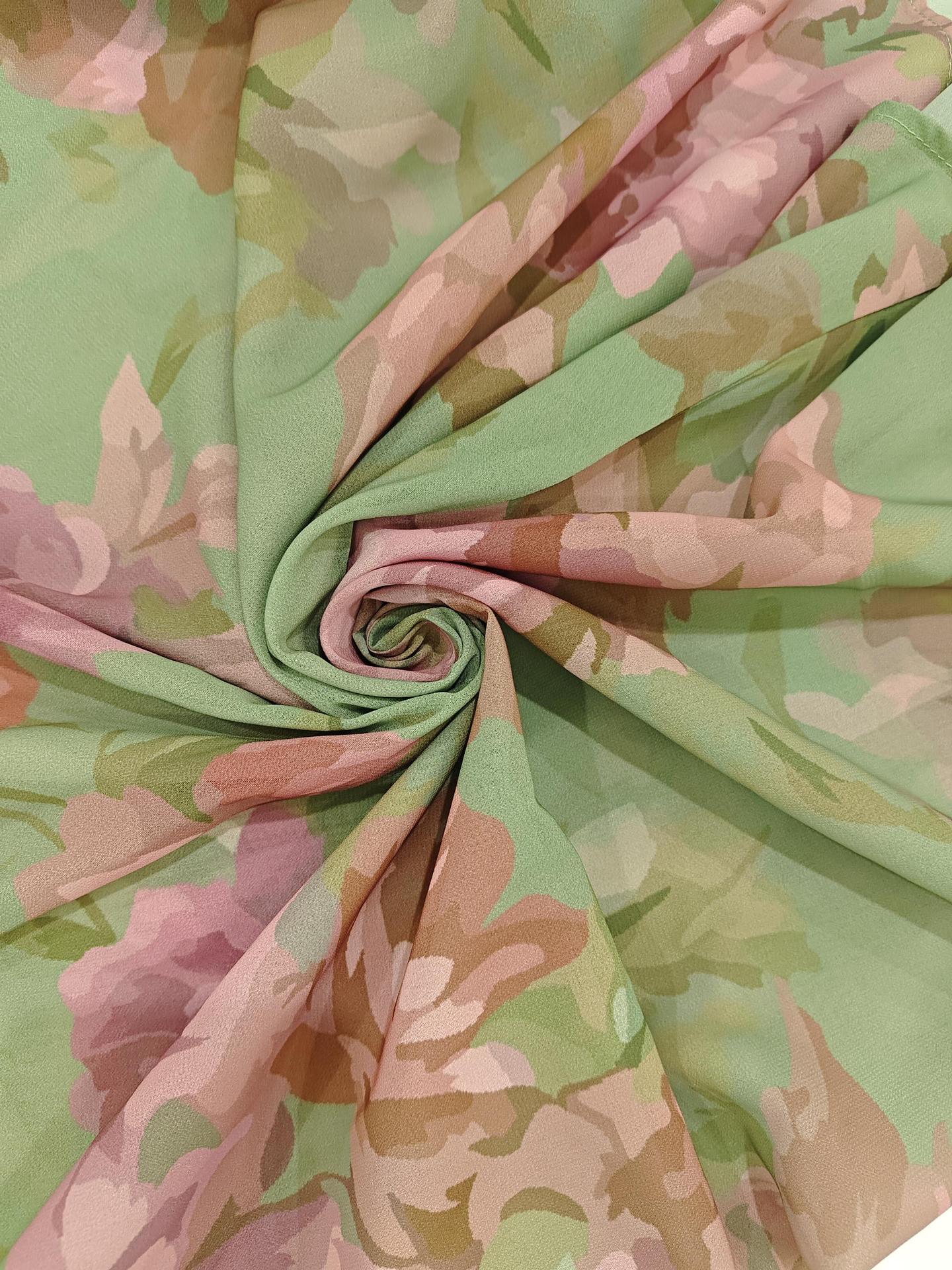 OLIVE GREEN CHIFFON A-LINE DRESS – WEDDING GUEST