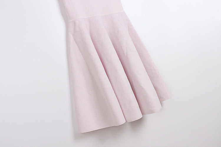O1CN019CMz9724JW7i3oxeM__2899057370-0-cib LIGHT PINK FIT-AND-FLARE KNIT DRESS FOR WEDDINGS