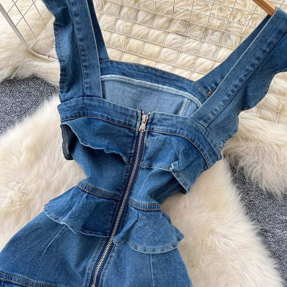 O1CN01Afg7xs1Jsyrufc1XH__2217741411085-0-cib MEDIUM BLUE DENIM SHEATH DRESS CASUAL DAY OUT