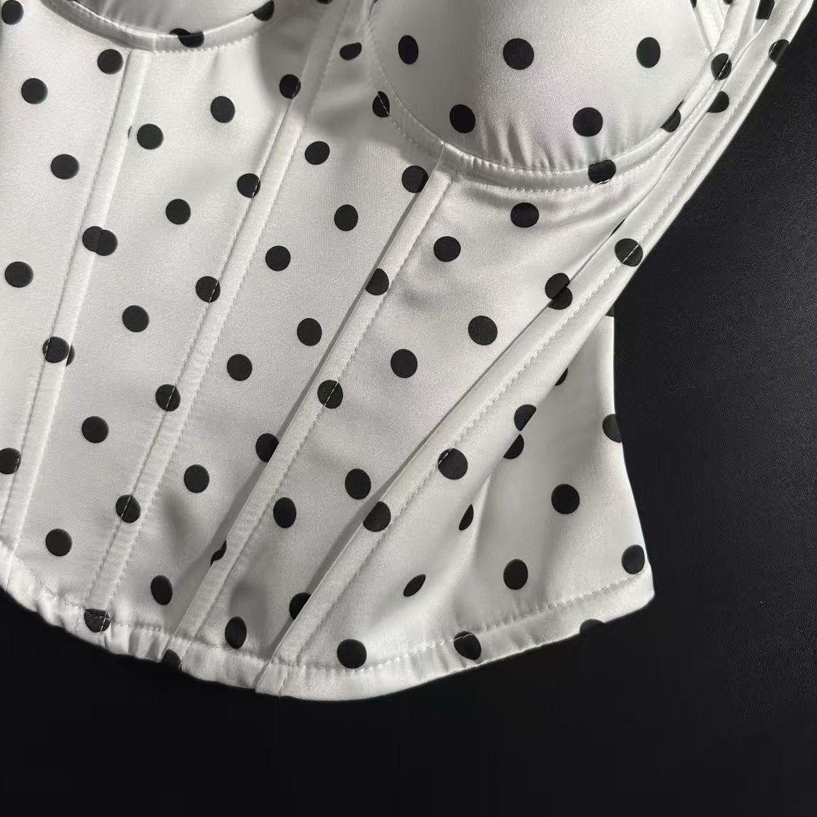 O1CN01DQxxUR0PIhD2LOeE__2220923270368-0-cib WHITE POLKA DOT LACE HALTER CORSET TOP