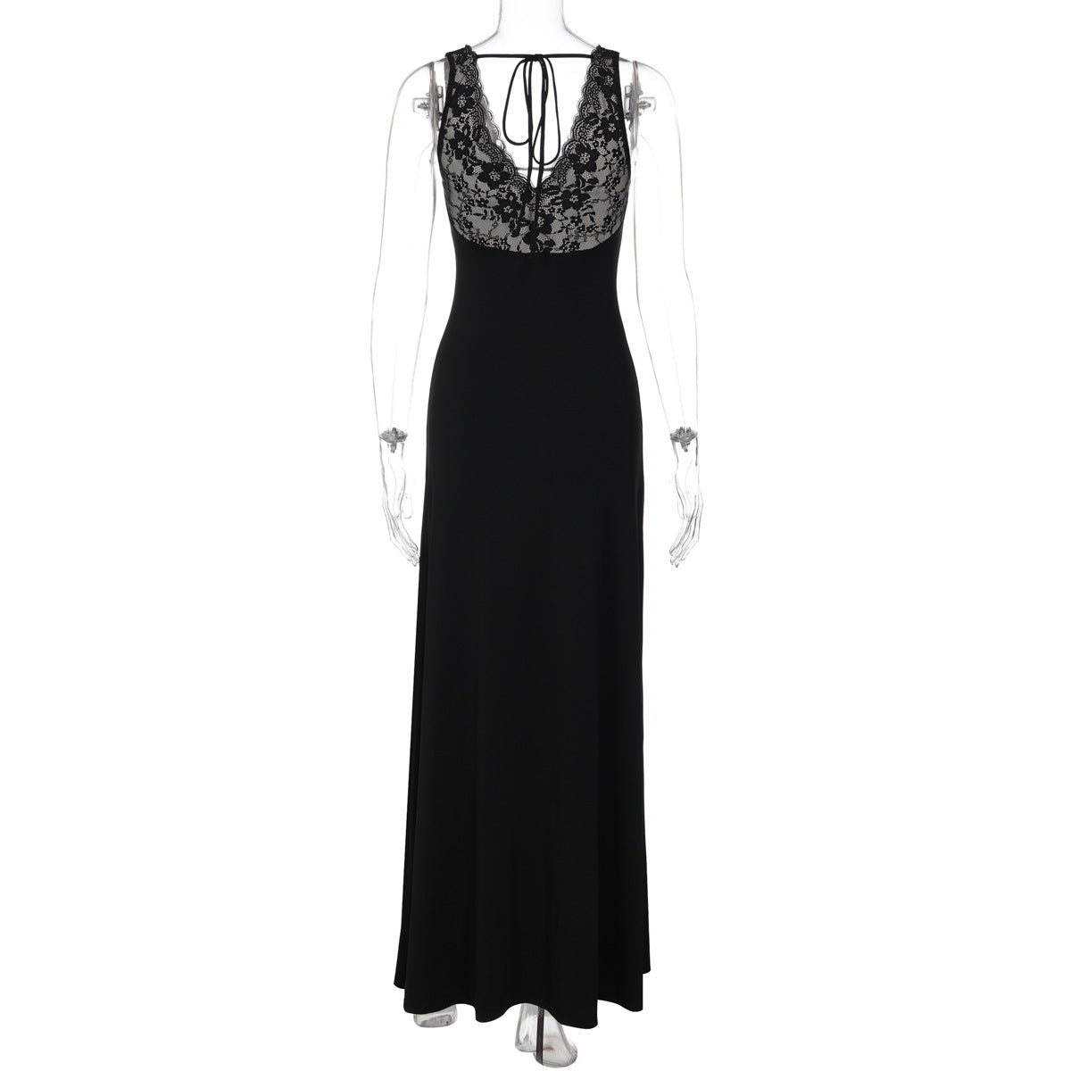 O1CN01Hs8dsuERp7F2R3rs__3843000677-0-cib BLACK LACE BODICE COLUMN GOWN – FORMAL EVENING DRESS