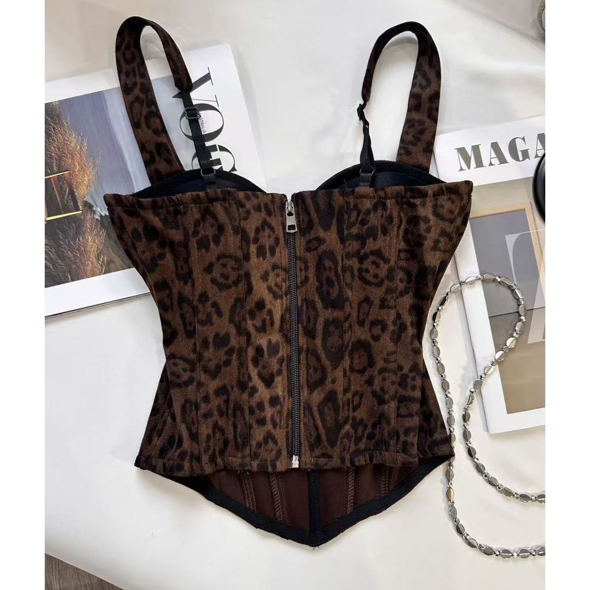 O1CN01LWTnHS1Eaaswh8ou3__2220923270368-0-cib BROWN CORSET TOP SWEETHEART BUST PARTY