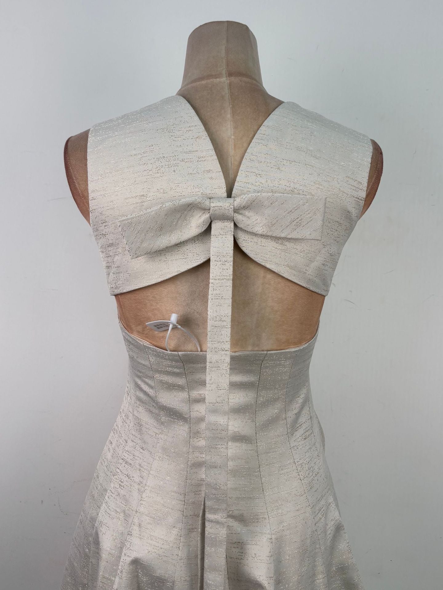 O1CN01M80c0e1P4UuKc532n__2222181071787-0-cib IVORY TEXTURED A-LINE MIDI DRESS WEDDING GUEST