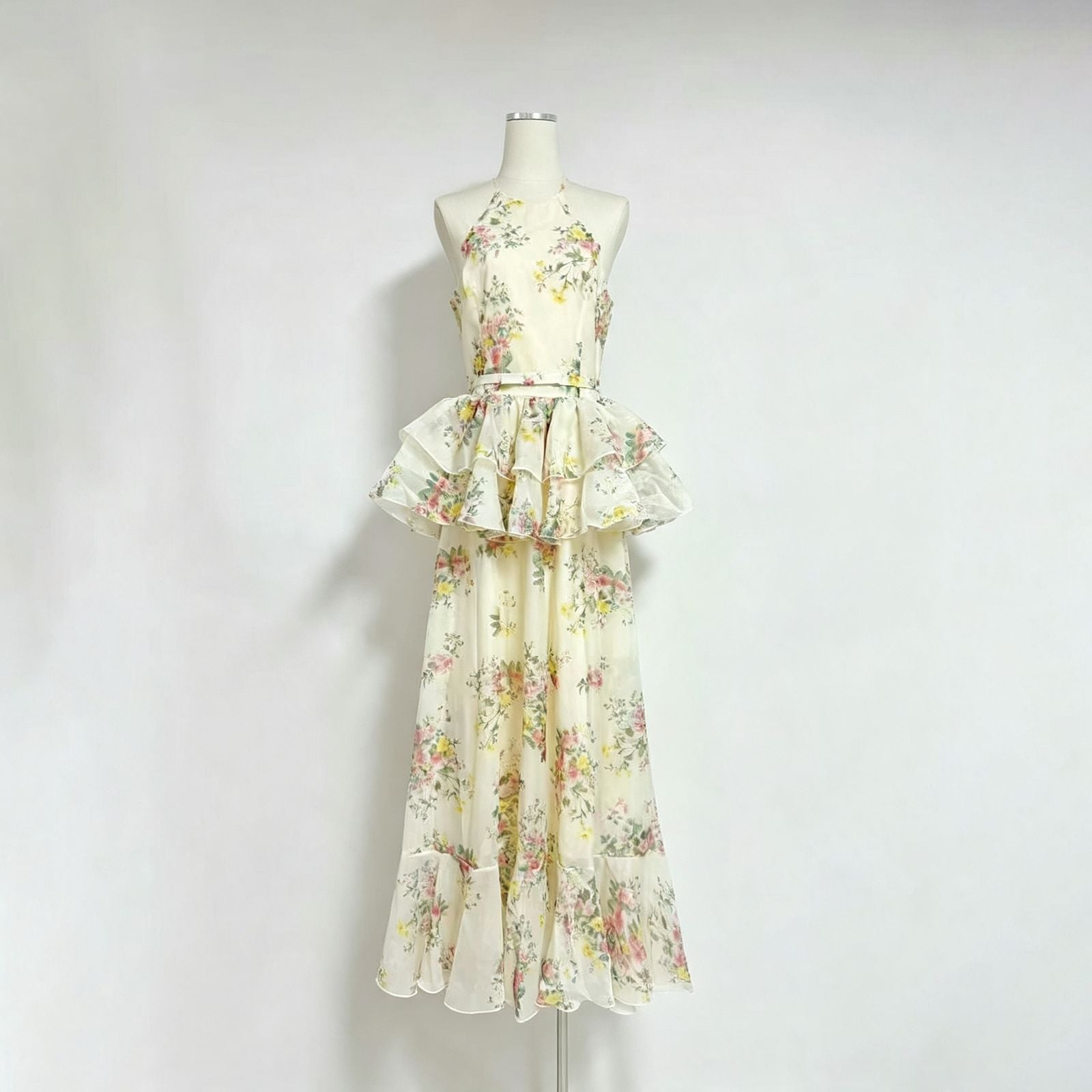 O1CN01P3AoMEfnuuG3FPpA__2217558861857-0-cib IVORY CHIFFON HALTER A-LINE GOWN FOR FORMAL WEDDINGS