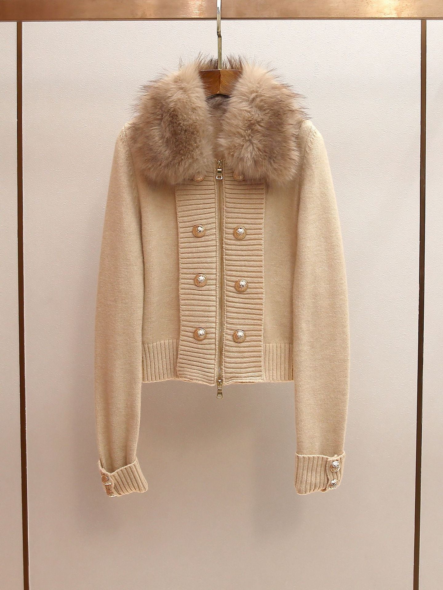 O1CN01PyuOcH2LrjAfQn4VV__2214621369746-0-cib BEIGE CROPPED FITTED CARDIGAN JACKET - WORK & CASUAL
