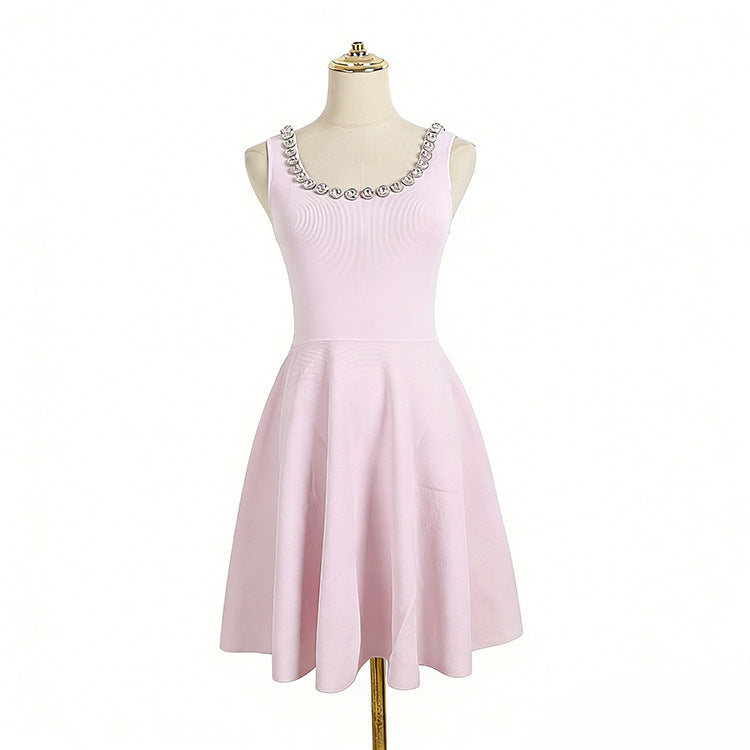 O1CN01Xyd0El24JW8ZYbuJr__2899057370-0-cib LIGHT PINK FIT-AND-FLARE KNIT DRESS FOR WEDDINGS