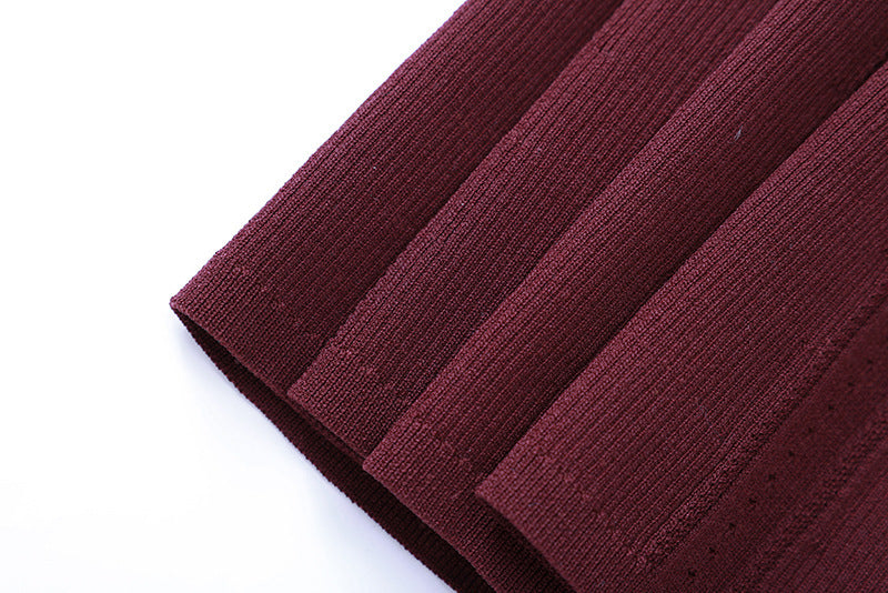 O1CN01dpX94N2BDkS5YwMUL__2218938508305-0-cib BURGUNDY RIBBED KNIT A-LINE DRESS - FALL WEDDING GUEST