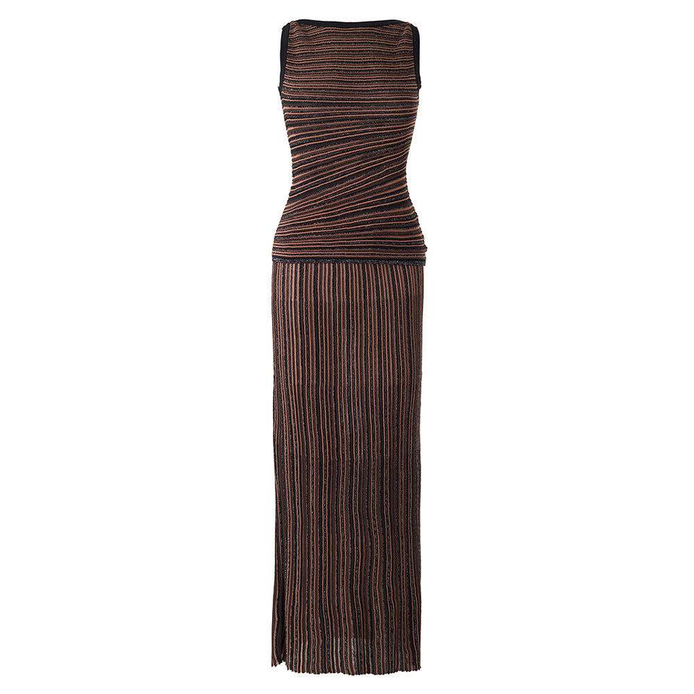O1CN01eRa60d1hZKdPTjc5q__3171904291-0-cib BLACK BODYCON KNIT TWO-PIECE MAXI SET