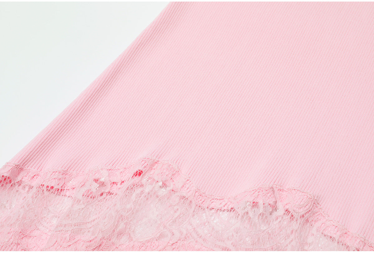 O1CN01hUsVI6XgT6E2R3lb__2600434282-0-cib LIGHT PINK RIBBED MERMAID MAXI DRESS LACE FORMAL