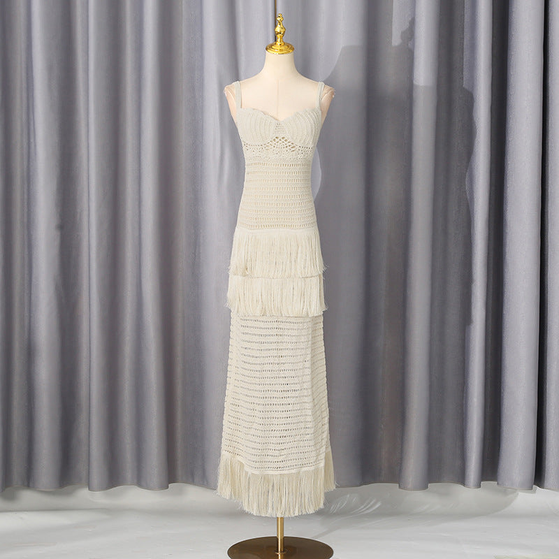 O1CN01i9Qclh1v3BUhPk5KE__2485646116-0-cib CREAM CROCHET COLUMN DRESS - BOHO WEDDING GUEST