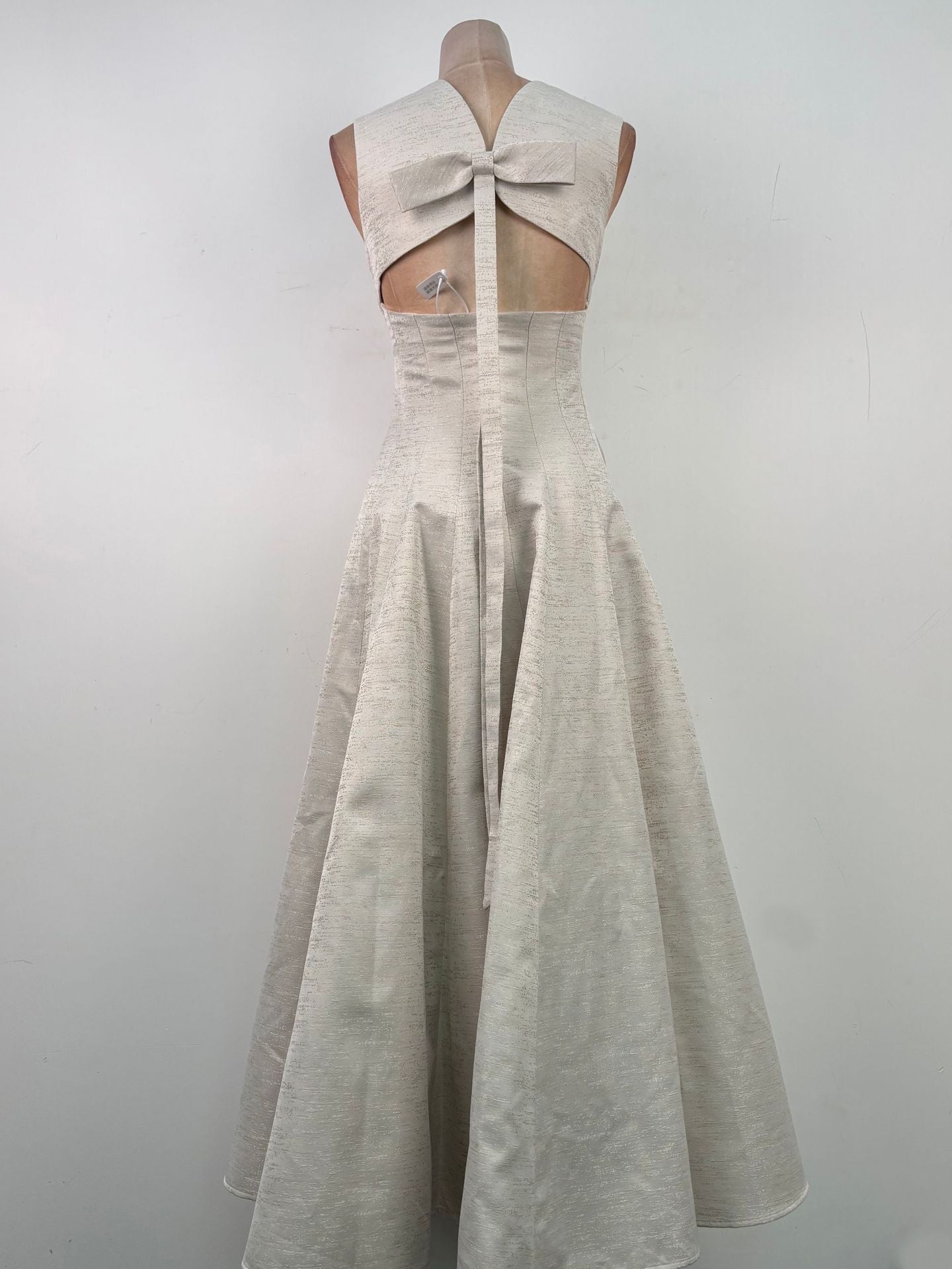 O1CN01lTFZRW1P4UuKvgbYG__2222181071787-0-cib IVORY TEXTURED A-LINE MIDI DRESS WEDDING GUEST