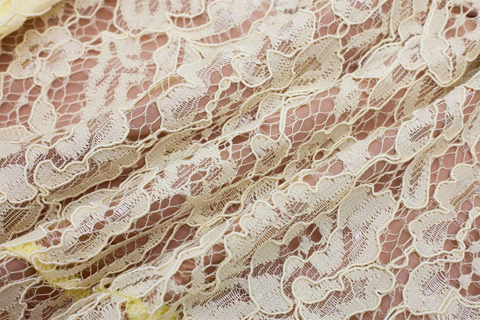 O1CN01mpd8Xu1EQyadmiGMI__3328240347-0-cib PALE YELLOW LACE FIT-AND-FLARE DRESS - WEDDING GUEST