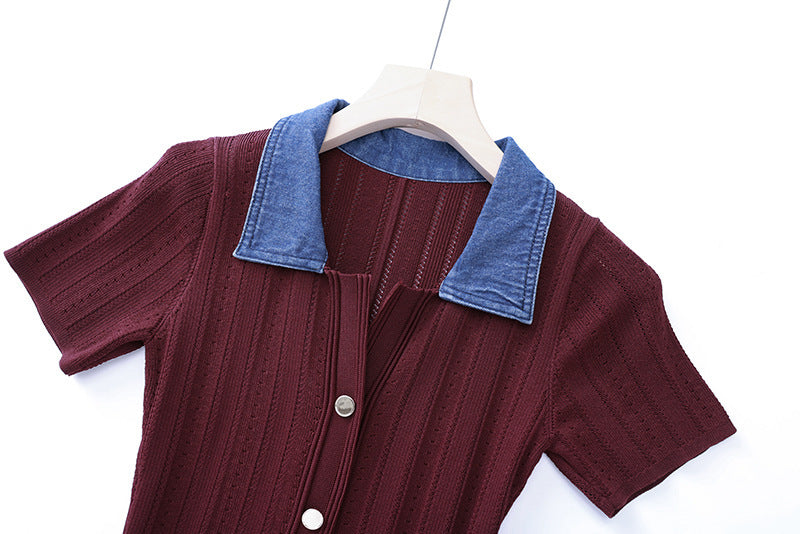 O1CN01o6lweF2BDkS5vumUr__2218938508305-0-cib BURGUNDY RIBBED KNIT A-LINE DRESS - FALL WEDDING GUEST