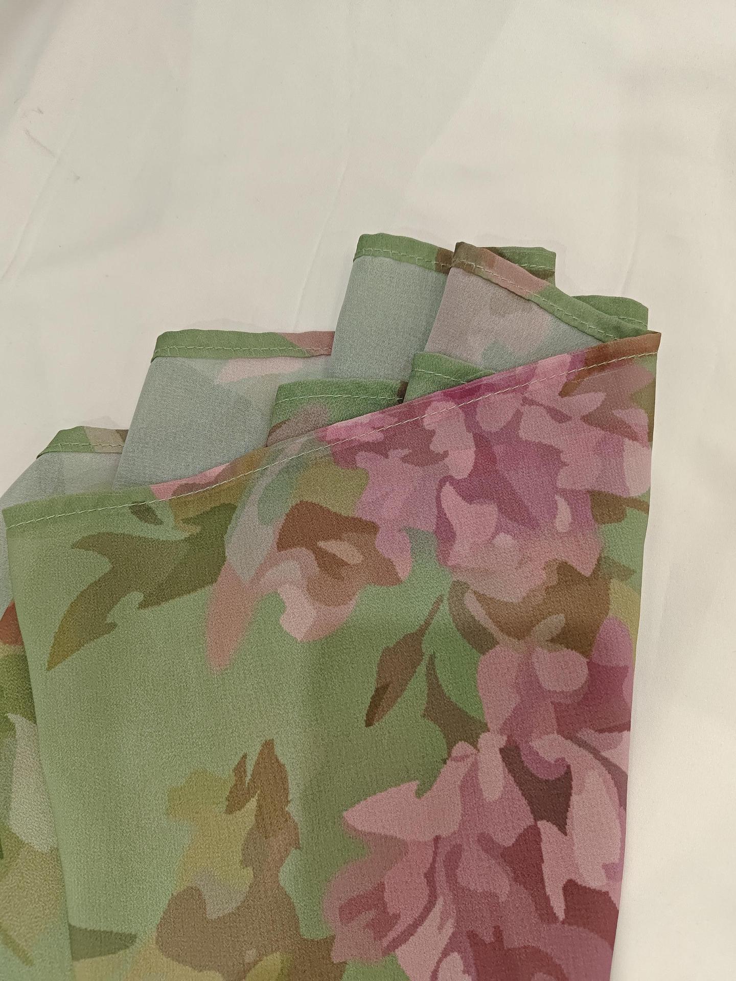 OLIVE GREEN CHIFFON A-LINE DRESS – WEDDING GUEST