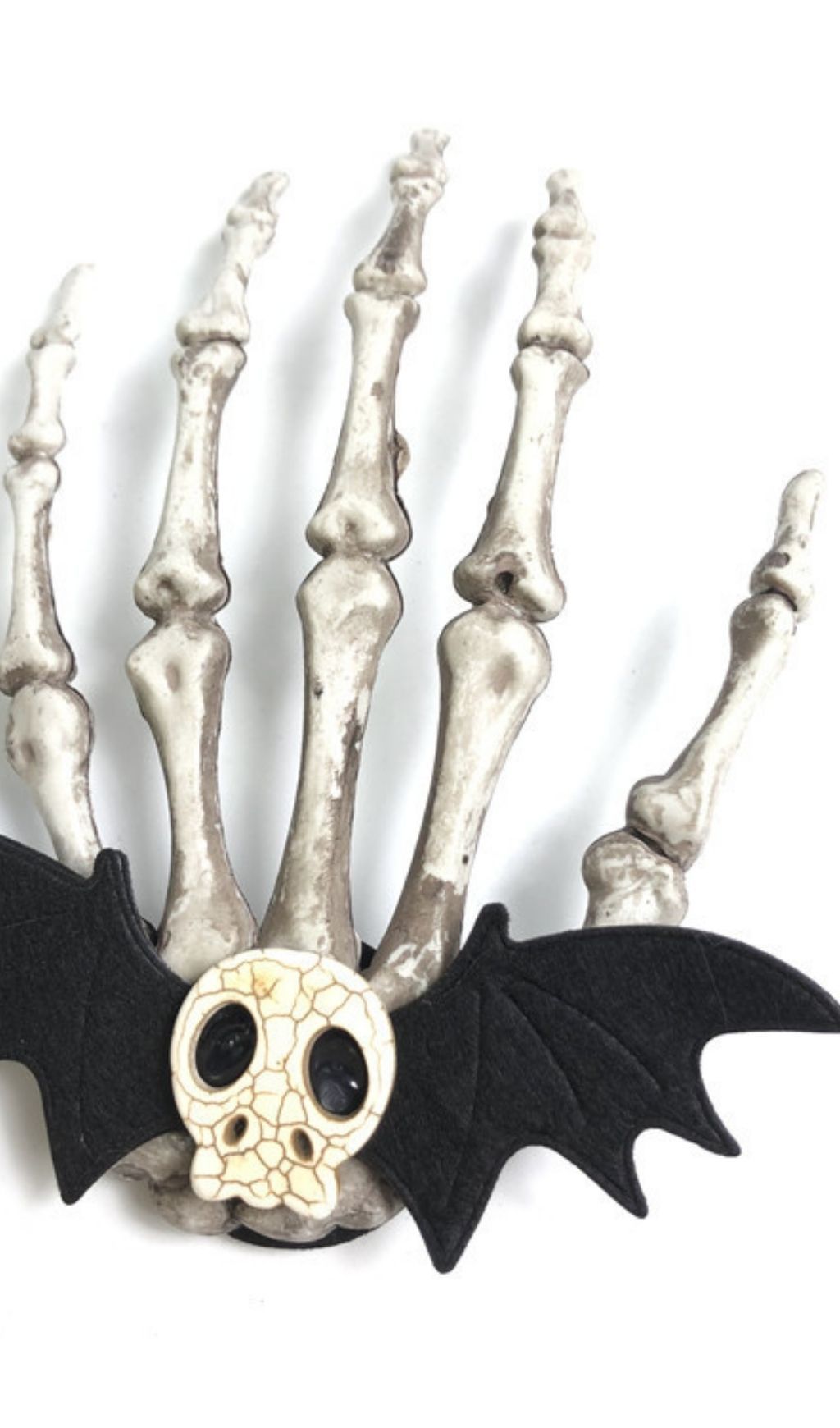 Skull-hand-bone-hair-clip-4 SKULL HAND BONE CLAW CLIP HALLOWEEN GOTH