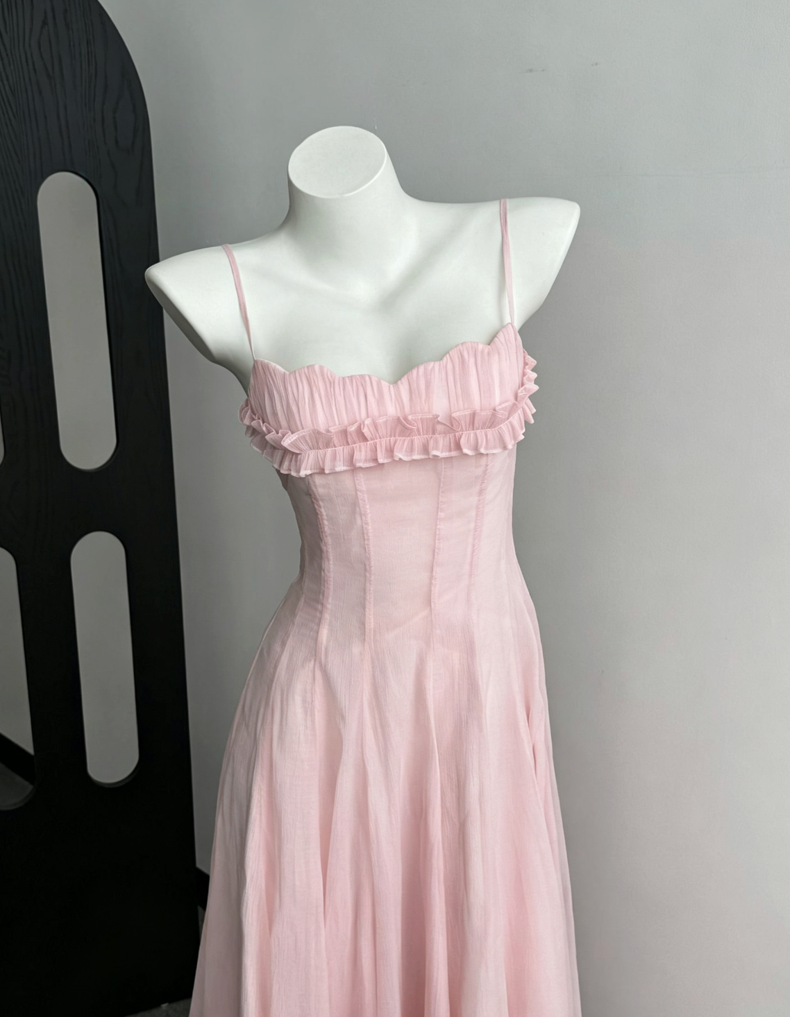 b359fdebc63dc0cb8f9506a3197e13af PASTEL PINK CHIFFON A-LINE MAXI DRESS FOR WEDDING GUEST