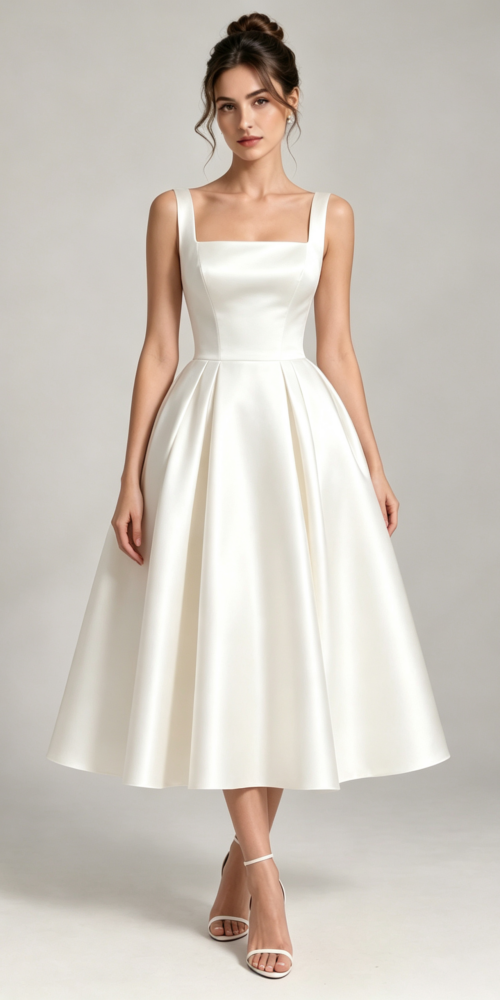 c0fda818597788af0e4a502a0b9b509c MINIMALIST SPAGHETTI STRAP MIDI DRESS - OFF-WHITE