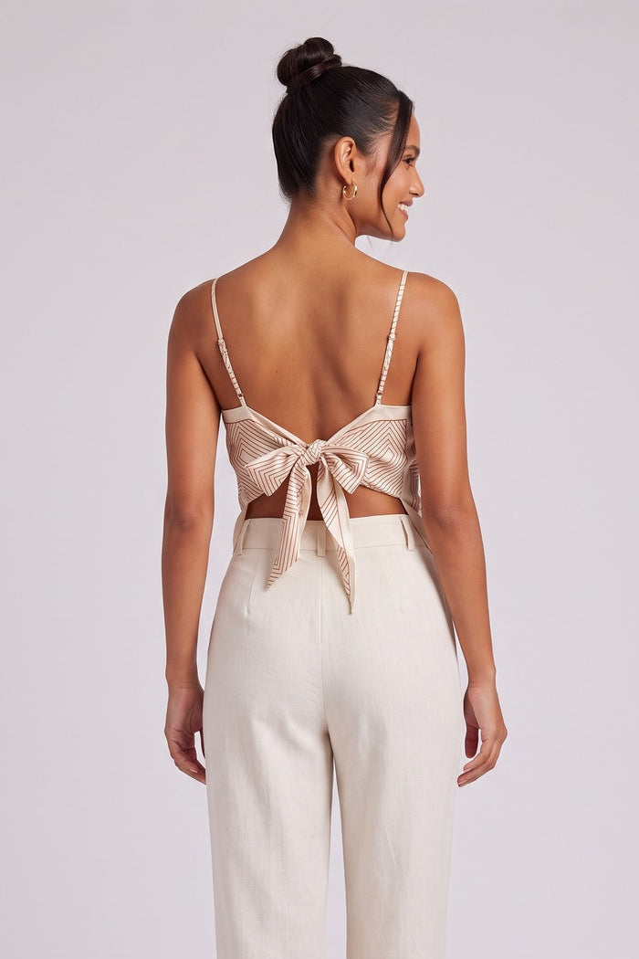 c14f79efb0e41f18 CREAM SATIN HANKERCHIEF CAMI TOP - PARTY