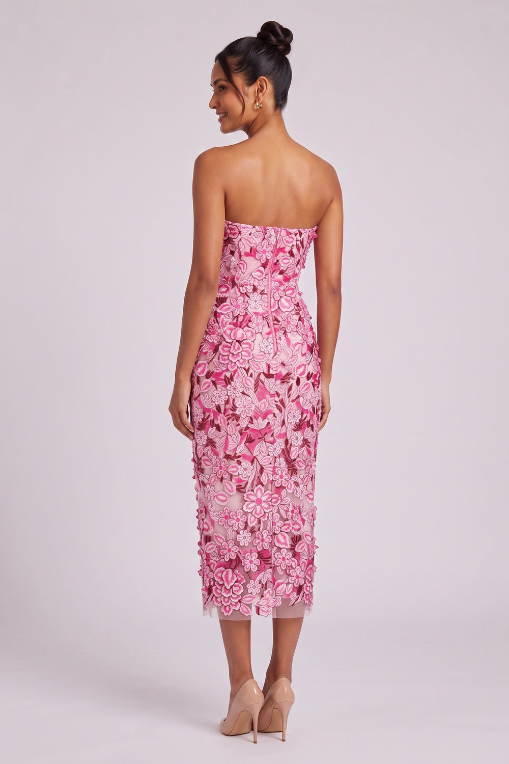 c2bc76c283fd6449 PINK MESH SHEATH DRESS – PARTY COCKTAIL STYLE