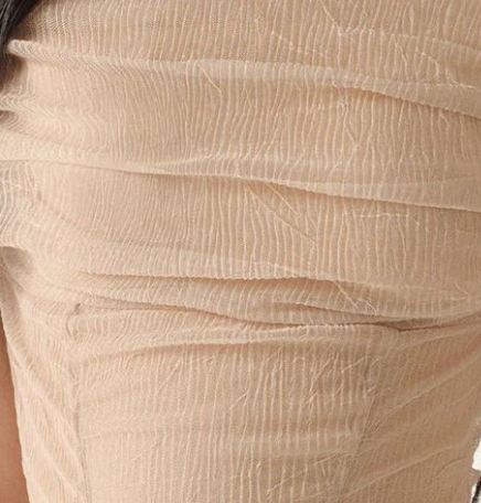 c60be7fbb370dc0ee8ea179d4b1da8e3_7d5f0602-2ed9-4a40-9ae2-e8a79ded261f BEIGE OFF-SHOULDER FIT-AND-FLARE CHIFFON MINI DRESS